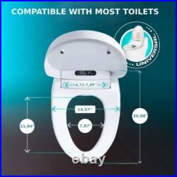 Smart Bidet Toilet Seat Elongated Electric Heated Seat with Warm Water Cleaning Smart Bidet Toilet Seat Elongated Electric Heated Seat with Warm Water Cleaning