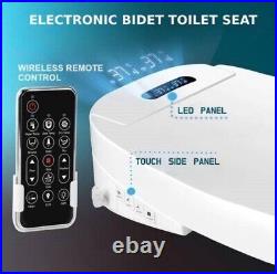 Smart Bidet Toilet Seat Elongated Electric Heated Seat with Warm Water Cleaning Smart Bidet Toilet Seat Elongated Electric Heated Seat with Warm Water Cleaning