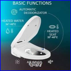 Smart Bidet Toilet Seat Elongated Electric Heated Seat with Warm Water Cleaning Smart Bidet Toilet Seat Elongated Electric Heated Seat with Warm Water Cleaning