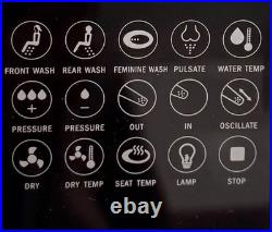 Smart Bidet Toilet Seat with Remote Control Heated Seat Warm Air Dryer