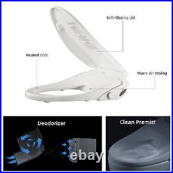 Smart Electric Remote Bidet Toilet Seat with Warm Electrolyzed Water Self-Cleaning