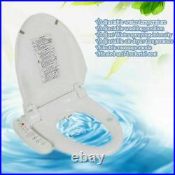 Smart Toilet Seat Cover Electronic Bidet Cover Elongated Self-cleaning Nozzles