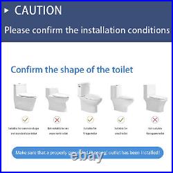 Smart Toilet Seat Electric Bidet Toilet Seat Heated Seat Elongated Auto Flush