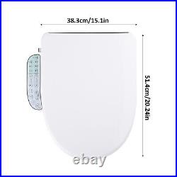 Smart Toilet Seat Electric Bidet Toilet Seat Heated Seat Elongated Auto Flush