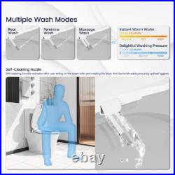 Smart bidet toilet seat with water temperature and pressure regulation heating Smart bidet toilet seat with water temperature and pressure regulation heating
