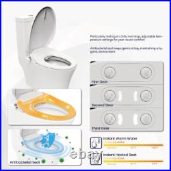 Smart bidet toilet seat with water temperature and pressure regulation heating Smart bidet toilet seat with water temperature and pressure regulation heating