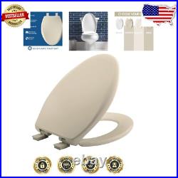 Soft Close Almond Toilet Seat by Aurora Perfectly Designed for Elongated Bowls Soft Close Almond Toilet Seat by Aurora Perfectly Designed for Elongated Bowls