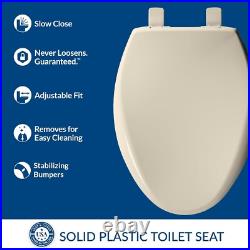 Soft Close Almond Toilet Seat by Aurora Perfectly Designed for Elongated Bowls Soft Close Almond Toilet Seat by Aurora Perfectly Designed for Elongated Bowls