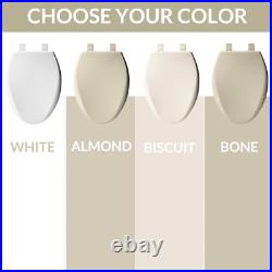 Soft Close Almond Toilet Seat by Aurora Perfectly Designed for Elongated Bowls Soft Close Almond Toilet Seat by Aurora Perfectly Designed for Elongated Bowls