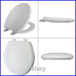 Soft Close Round Plastic Closed Front Toilet Seat In Crane White Removes For E