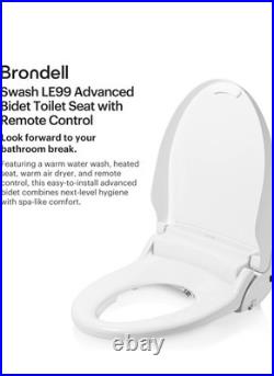 Swash LT99EW Bidet Toilet Seat White, Heated, Remote Missing 1 Nut 1, 1 Washer