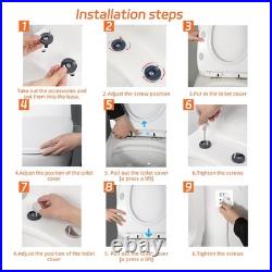 TIGUOWISH heated toilet seat heated bidet attachment for toilet bidet toilet