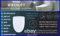 TOTO Bidet Washlet S550e SW3054#01 Elongated Bidet Toilet Seat -Cotton White