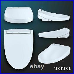 TOTO K300 Washlet Electric Bidet Seat for Elongated Toilet in Cotton White