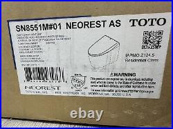 TOTO Neorest AS SN8551M#01 Dual Flush Smart Toilet Bidet Seat Cotton Elongated
