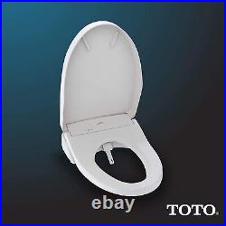 TOTO S550e Washlet Electric Heated Bidet Toilet Seat Elongated Cotton White