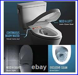 TOTO S550e Washlet electric bidet seat for elongated toilet with classic lid