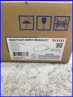 TOTO S7A Washlet Elongated Bidet Toilet Seat with EWATER+ Wand SW4736AT40#01 READ