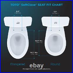 TOTO SS114#51 SoftClose Elongated Toilet Seat Ebony (Black)