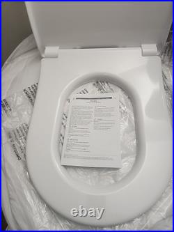 TOTO SS247R#01 Slim D-Shape Closed-front Toilet Seat with SoftClose, Cotton