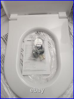 TOTO SS247R#01 Slim D-Shape Closed-front Toilet Seat with SoftClose, Cotton