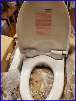 TOTO SW2034-01 Washlet C100 Elongated Bidet Toilet Seat, Cotton White