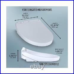 TOTO SW3036R#01 WASHLET K300 Electronic Bidet Toilet Seat, Cotton White