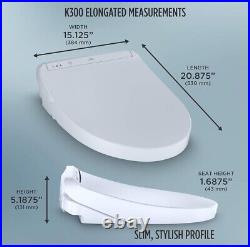 TOTO SW3036R#01 WASHLET K300 Electronic Bidet Toilet Seat Elongated Cotton White