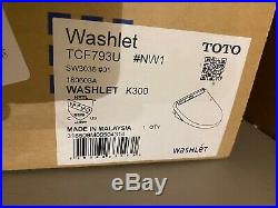 TOTO SW3036 K300 Cotton White Elongated Washlet Electronic Bidet Toilet Seat