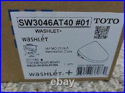 TOTO SW3046AT40 White Washlet Elongated Closed Bidet Seat TOTO S500e