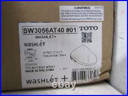 TOTO SW3056AT40#01 Washlet Cotton White Elongated Toilet Electric Bidet Seat