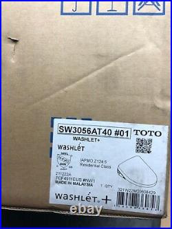 TOTO SW3056AT40 #01 Washlet Elongated Closed Bidet Seat White NEW FREE SHIPPING