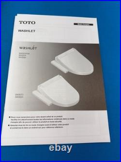TOTO SW3073#01 Washlet Cotton White Round Electronic Bidet Toilet Seat