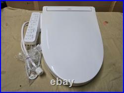 TOTO SW3074#01 WASHLET C2 Elongated Toilet Seat White Cracked See Photos