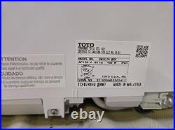 TOTO SW3074#01 WASHLET C2 Elongated Toilet Seat White Cracked See Photos