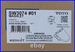 TOTO SW3074 #01 Washlet C2 Bidet Toilet Seat In Cotton White