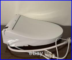 TOTO SW3084 #01 White, Elongated Bidet Toilet Seat MINOR DAMAGE/CRACK