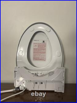 TOTO SW3084 #01 White, Elongated Bidet Toilet Seat MINOR DAMAGE/CRACK