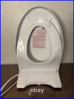 TOTO SW3084 #01 White, Elongated Bidet Toilet Seat MINOR DAMAGE/CRACK