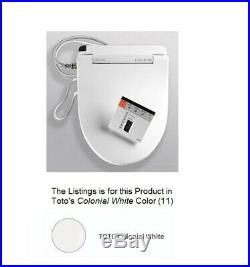 TOTO SW554-11 S300 Washlet Elongated Bidet Toilet Seat with RC, Colonial White