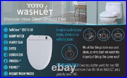 TOTO SW573#01 S300E Electronic Bidet Toilet Cleansing, EWATER+ Deodor