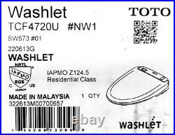 TOTO SW573#01 WASHLET S300e Round Electronic Bidet Toilet Seat Cotton White