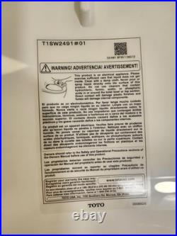 TOTO T1SW2491#01 Washlet Elongated Bidet Toilet Seat with Remote Control TOTO T1SW2491#01 Washlet Elongated Bidet Toilet Seat with Remote Control