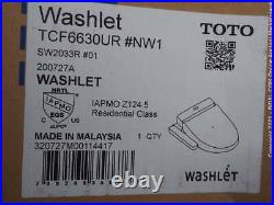 TOTO WASHLET C100 Electronic Bidet Toilet Seat w PREMIST, Round, Cotton White