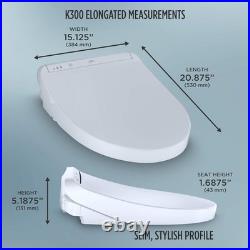 TOTO WASHLET K300 Plastic Toilet Seat, White SW3036R01