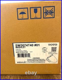 TOTO Washlet C2 Cotton White Elongated Electronic Bidet Toilet Seat SW3074T40#01