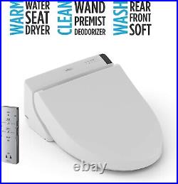 TOTO Washlet SW2043R#01 C200 Round Electronic Bidet Heated Seat, Warm Air Dryer