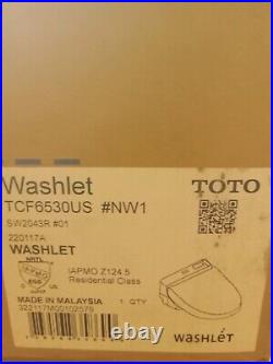 TOTO Washlet SW2043R#01 C200 Round Electronic Bidet Heated Seat, Warm Air Dryer