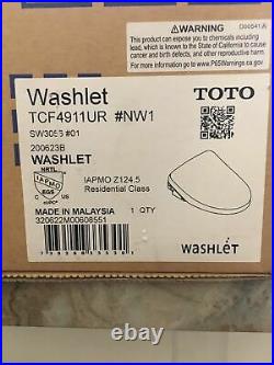 TOTO Washlet TCF4911UR NW1 White New Complete SW3056#01 Bidet Open Box NIB