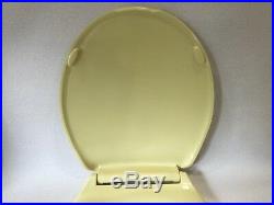 (TS-05) Vintage Marigold 2nd Olsonite Toilet Seat, Hwd & Lid Round Reg. Bowl